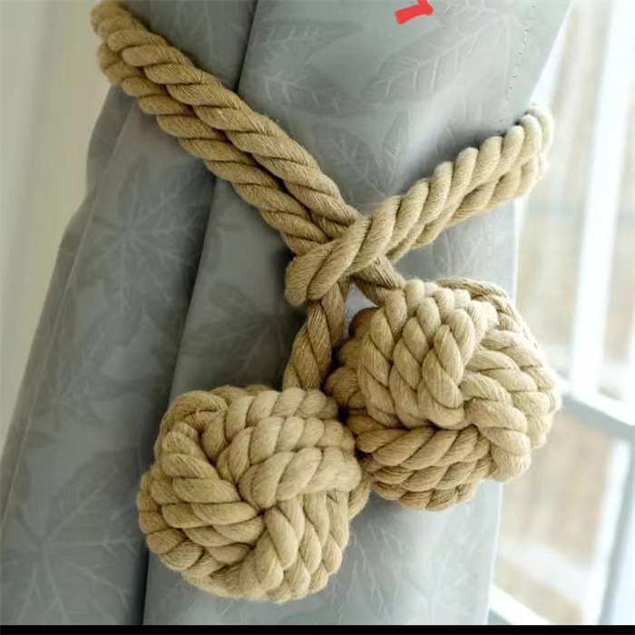 窗帘绑绳挂球百搭手工编织美式田园环保挂球流苏件可调节量大从优