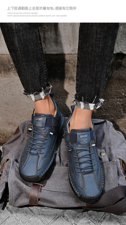 Bốt Martin cổ vừa unisex cỡ lớn, giày bốt da sợi nhỏ đế cao su, phong cách Hàn — 9888 Xanh quân đội, 9888 kaki, 9888 màu xanh lam, 9888 màu đen chi tiết 34