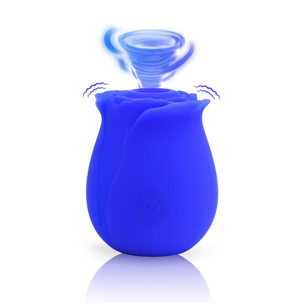 Rose Shaped Suction Vibrator For Women, Powerful Female Vibrator_voghion.com