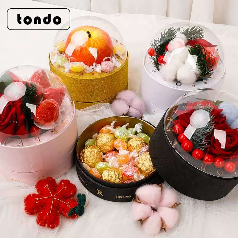 （清仓处理）圣诞节礼物糖果时光球平安夜平安果礼盒包装礼物