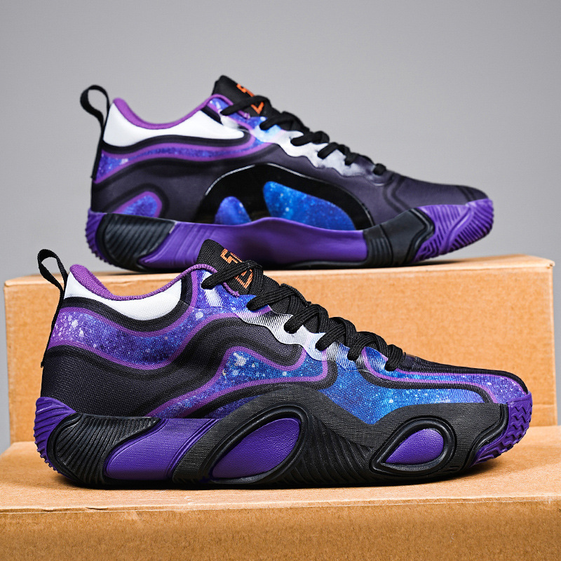 Tatum Men's Shoes Professional Training Basketball Shoes for Middle School Students Low-top Breathable Shock-cushioning Non-slip Wear-resistant Colorful sneaker