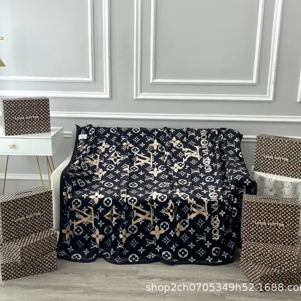 Бархатное одеяло бренда潮牌 Coral, для дивана, универсальная подарочная коробка
