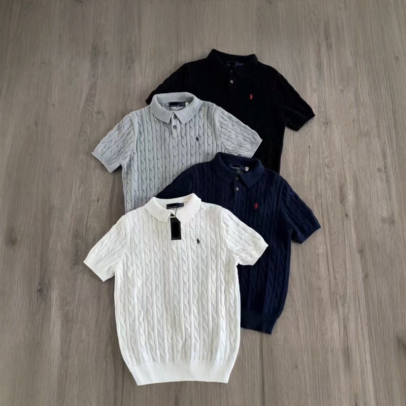 Scannable QR code, pure cotton, RL Ralph Lauren embroidered, complete with three tags, polo shirt with pony logo, knitted short sleeves, unisex for spring and summer Scannable QR code, pure cotton, RL Ralph Lauren embroidered, complete with three tags, polo shirt with pony logo, knitted short sleeves, unisex for spring and summer