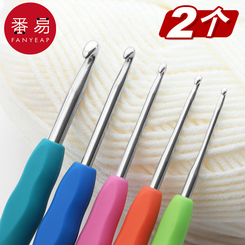 EXPRESS / crochet A1V50 - bolsas de material tejido a mano lana de mango suave suéter bolsas de muñecas