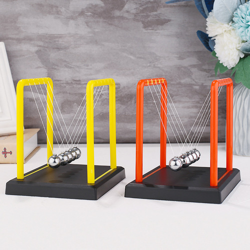 Cross-border Amazon colorful square Newton pendulum collision ball creative home decoration ornaments office desk gifts