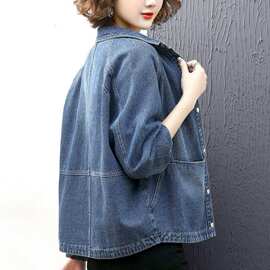 牛仔外套女短款2026春秋新款宽松洋气夹克衫中年妈妈装休闲上衣