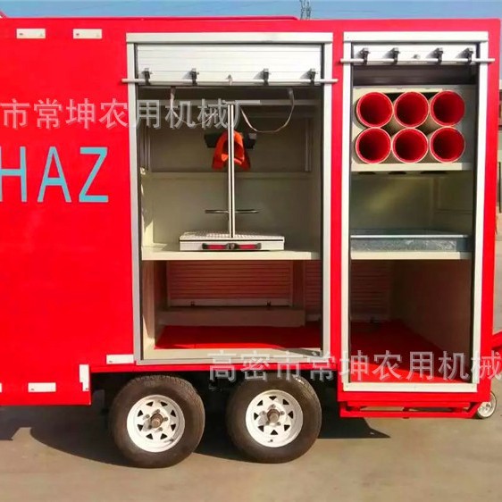 厂家供应   3吨消防车工具车   充气胎拖车  量大从优