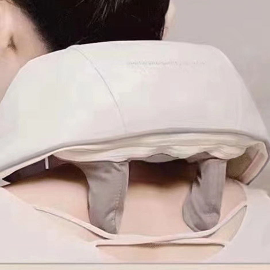 Fábrica eléctrica amasar compresa caliente masaje chal trapezoidal músculo cervical masajeador draga hombro cuello masajeador