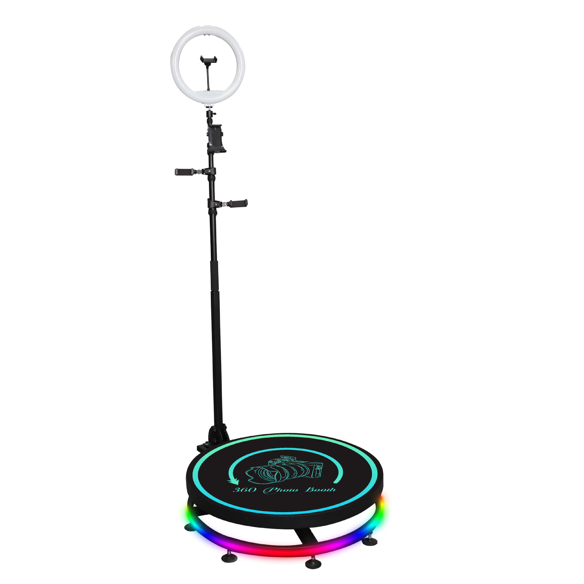 (2개) 아마존 폭발 360 사진 BOOTH360-DEGREE 로타리 카메라 CHACKTOK 소프트웨어 지능형 제어