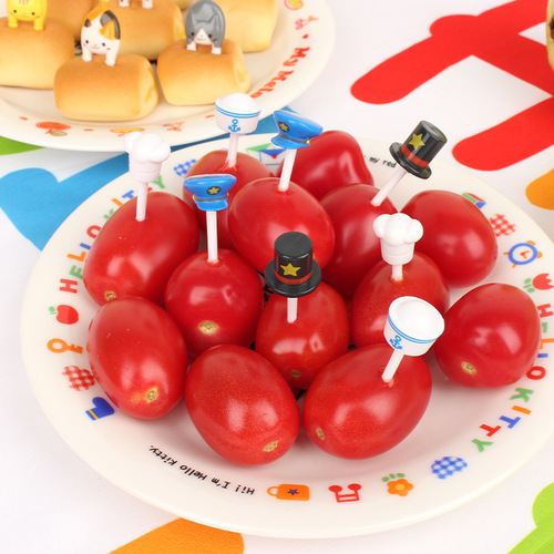 Japanese msa set food resin children's cartoon cute animal Anpanman fruit fork decorative fork