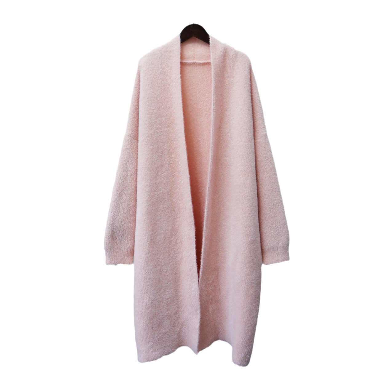 Îmbrăcăminte pentru femei, pulover din catifea de nurcă, stil leneș, haină lungă pentru femei, toamnă și iarnă, stil nou, curea, temperament, cardigan tricotat, tendință_voghion.com