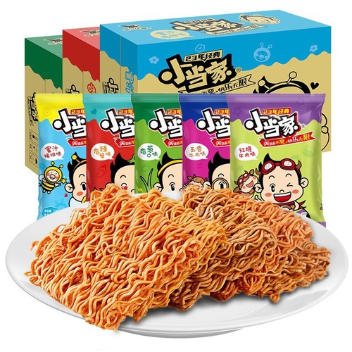Unified Xiao Huanyan Xiaodangjia Magic Warrior Crispy Noodles Broken Pieces Dry-Eaten Instant Noodles Snacks Retro Snacks Wholesale