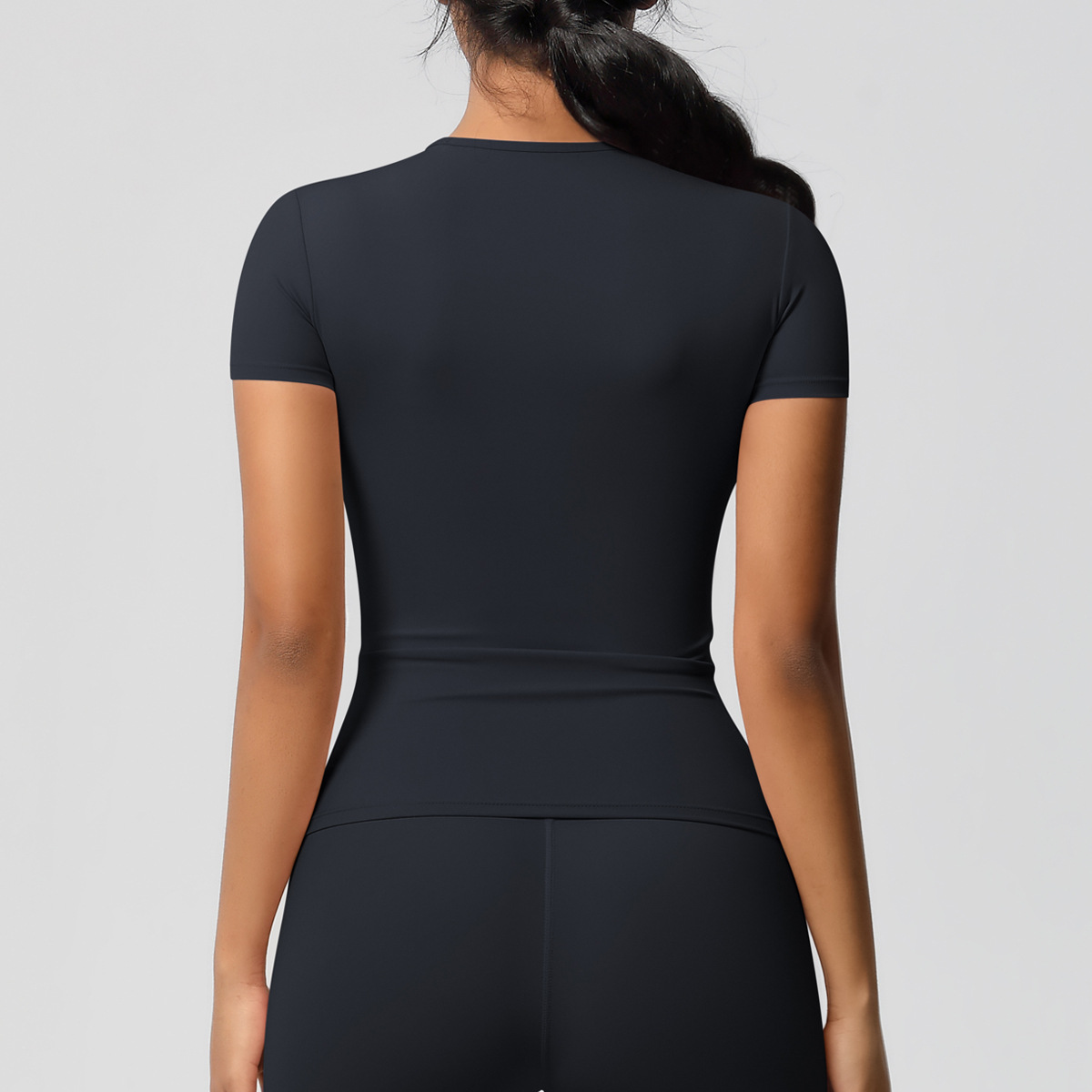 95g Weight Short Sleeve Sleeve Length Nylon, Spandex Fabric Type Regular Top Length T-shirt Tops Type Fitness, Yoga, Running Occasion Round Neck Neckline Solid Color Pattern Sport Style Style S, XL Size Sport Style Solid Color Nylon Spandex Round Neck Active Tops T-shirt 12
