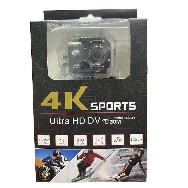 Cross -border 4K sports camera wireless WiFi can connect to mobile phone outdoor diving camera high -definition waterproof riding records 5