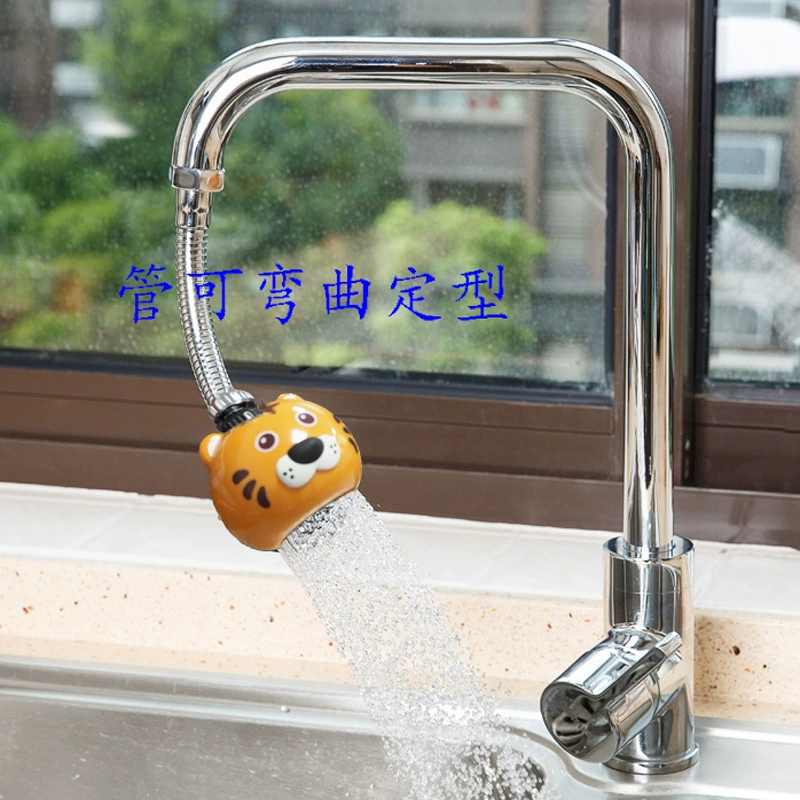 Мультяшный брызгозащищенный смеситель для душа с пеной, водосберегающий фильтр, кухонный удлинитель, душ, трехсортовая вода