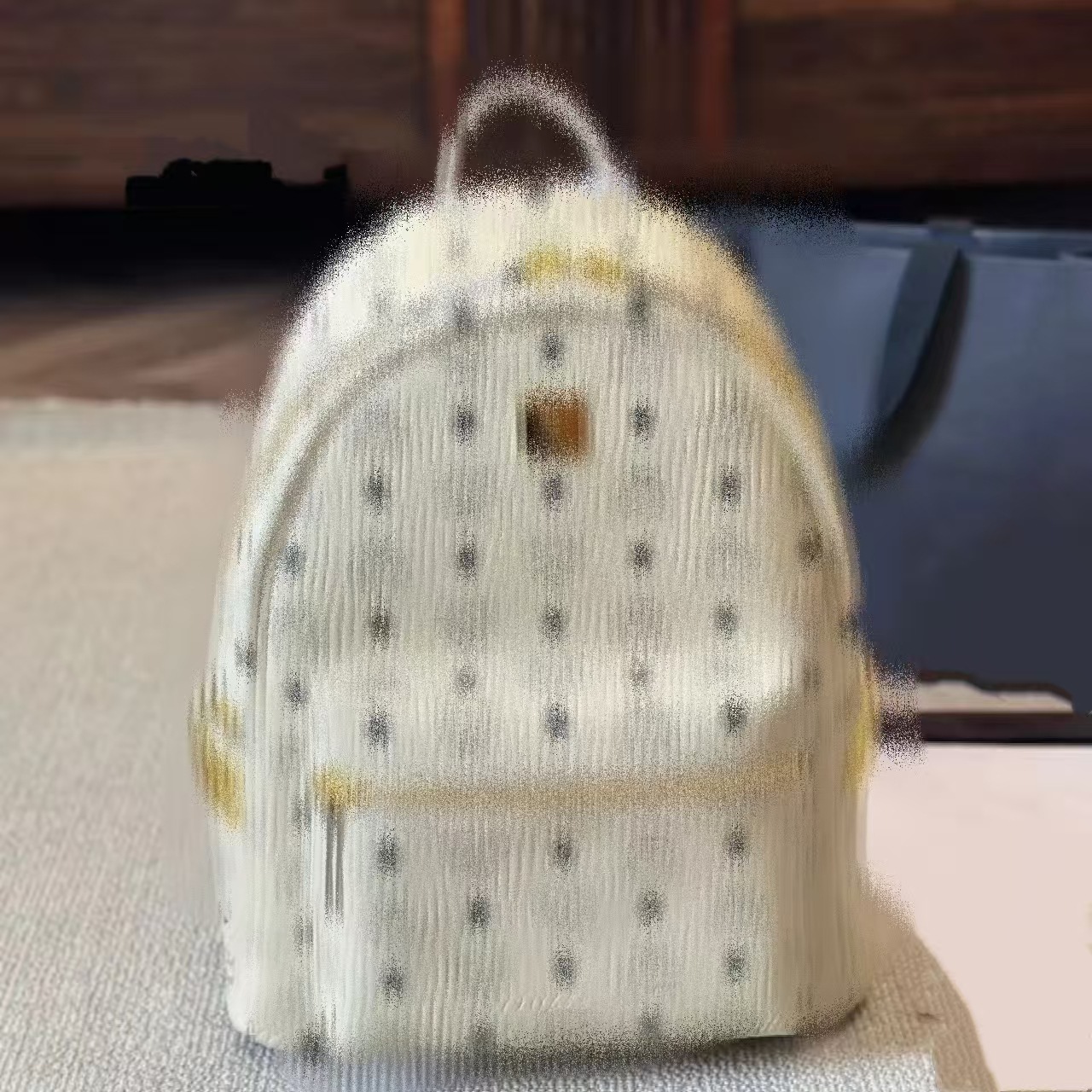 m家本革製ショルダーバッグ、ファッショナブルで多用途なバックパック、旅行用バッグ、プリント柄