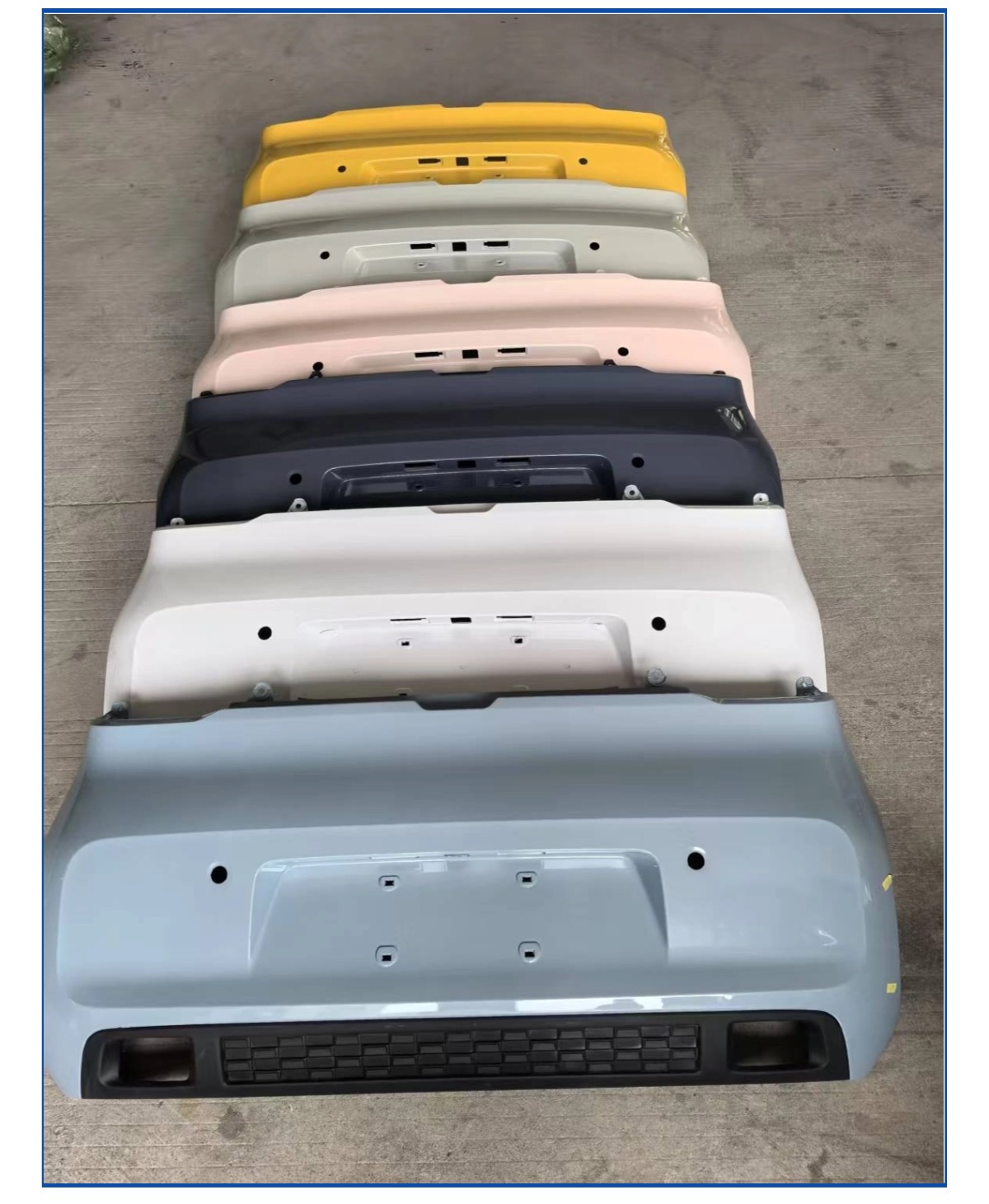 Wuling Hongguang Mini Mini Rear Bumper Suitable for Wuling Hongguang Mini Mini Macaron Paint Wholesale
