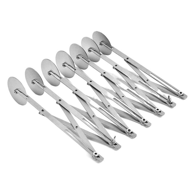 Cuchillo de pizza de encaje de acero inoxidable cuchillo de múltiples ruedas herramienta para hornear cuchillo de pizza cuchillo de panqueque cortador de pan de pizza