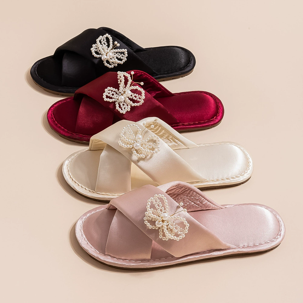 Свадебные свадебные тапочки утренний халат свадебный праздничный красный пара летняя пара приданое домашние тапочки подружки невесты