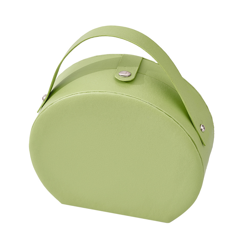 Bolsa de maquillaje semicircular OEM personalizada de fábrica alta capacidad maleta portátil soporte personalizado LOGO