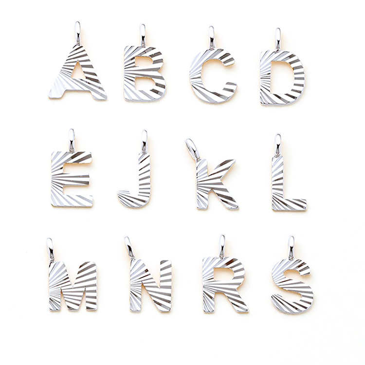 1 Piece 10mm 304 Stainless Steel Letter Polished Pendant display picture 8