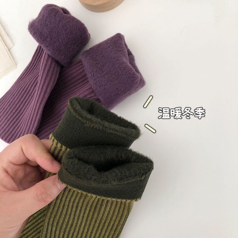 High-Quality Fleece-Lined Socks Clearance Sale Warm Snow Socks Warm Mid-Calf Floor Socks Women's Socks [Clearance Sale]
