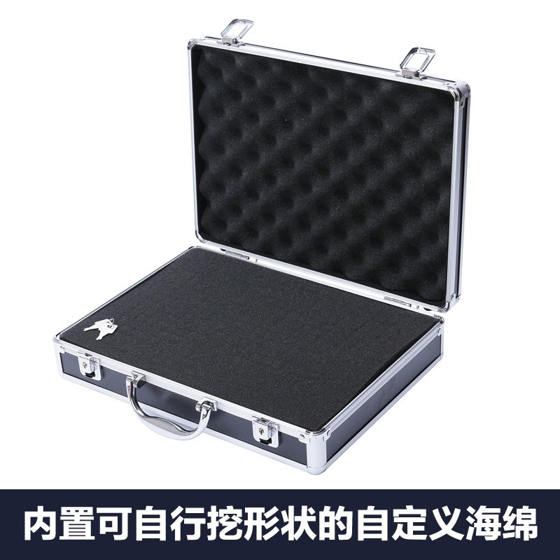 手提式中号铝合金箱子多功具箱产品样品展示箱配海绵防震做