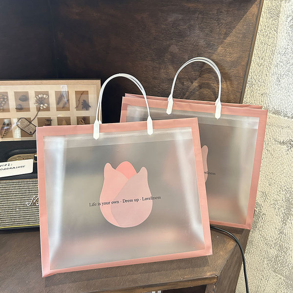 Handheld linen bag PVC