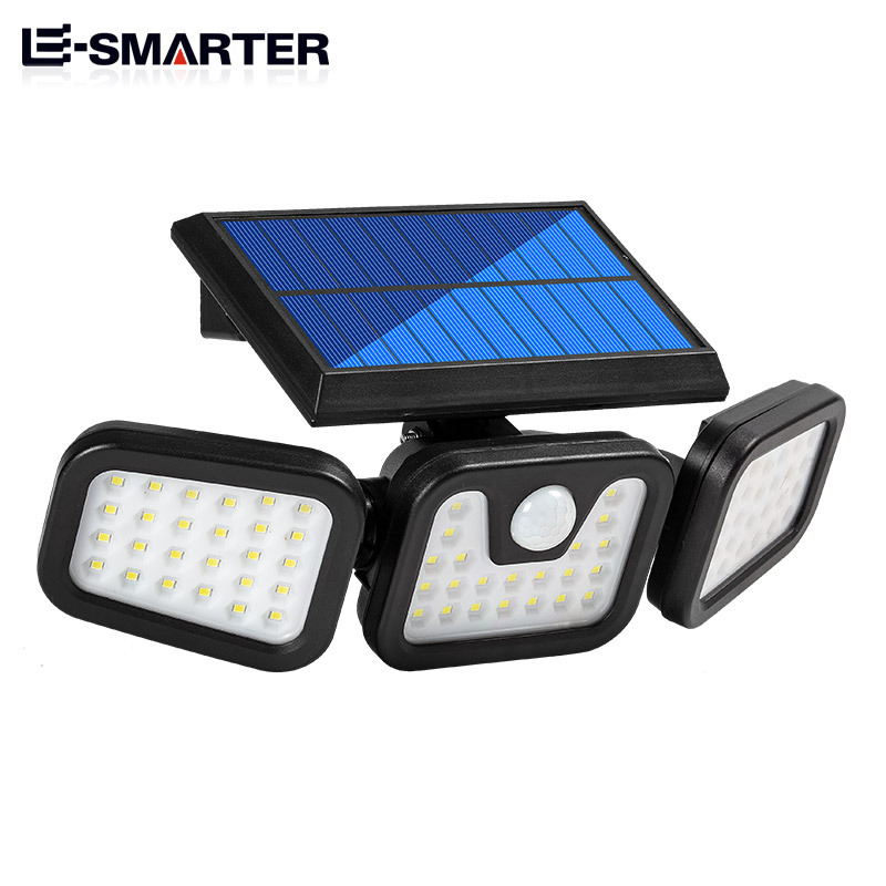 Lámpara de jardín solar transfronteriza lámpara de calle de inducción fuente de luz múltiple iluminación gran angular iluminación al aire libre lámpara de camping de emergencia