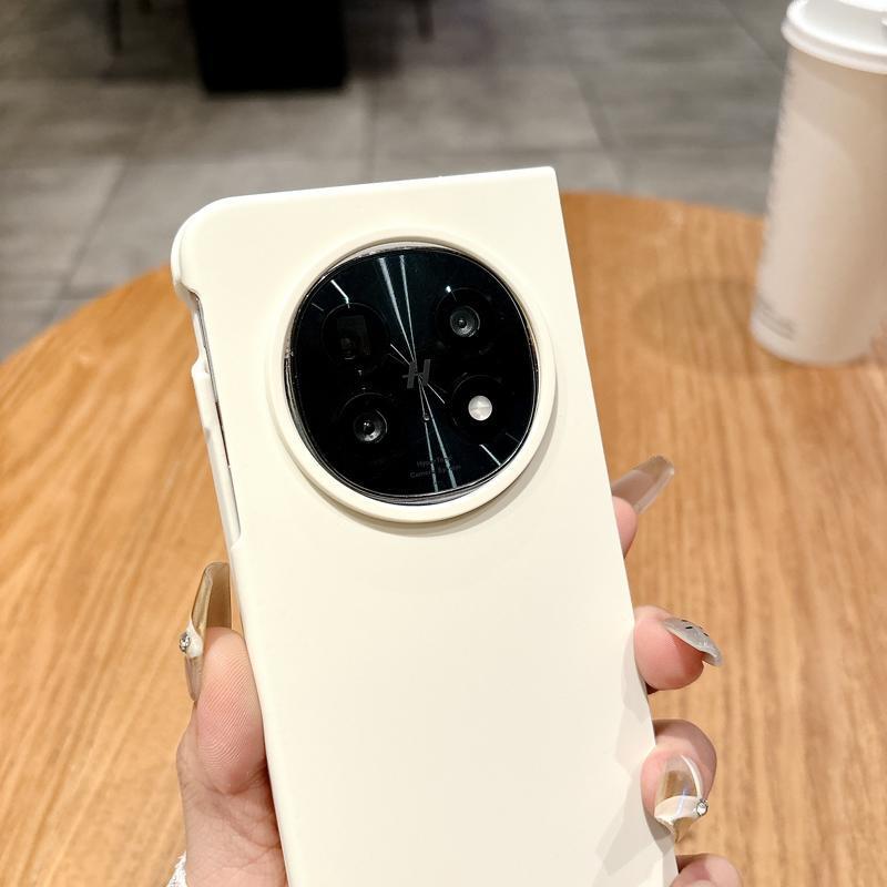 OPPOFindN5 携帯電話ケースに適した新しい折りたたみスクリーンハイエンド液体シリコーンフリップカバー落下防止保護カバー女性用|undefined