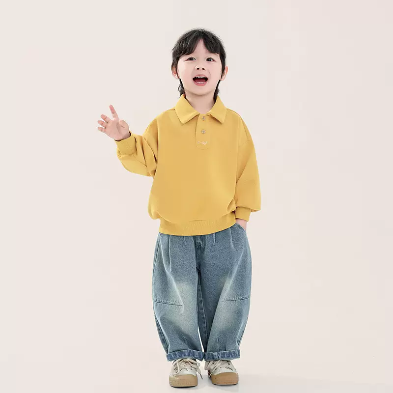 畅果服饰男童卫衣春秋儿童春季新款童装中小童日韩长袖上衣polo衫
