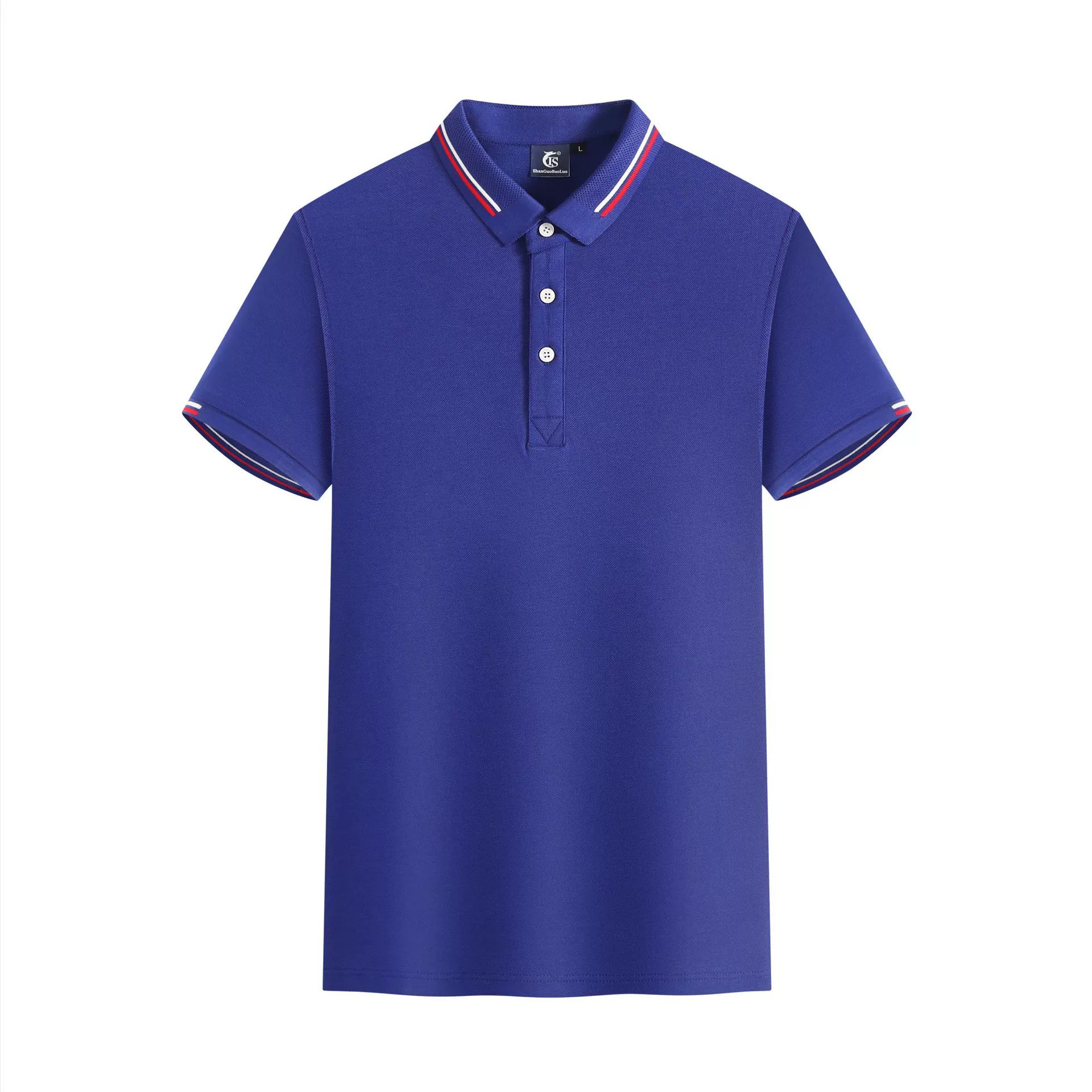 Solid polo, shirt, combined trend T-shirt for work, custom-made