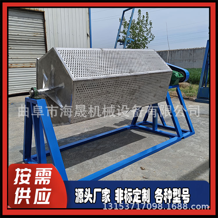 火烧铁除锈研磨机 定做鹅卵圆滚石机 金属去毛刺六角滚筒抛光机