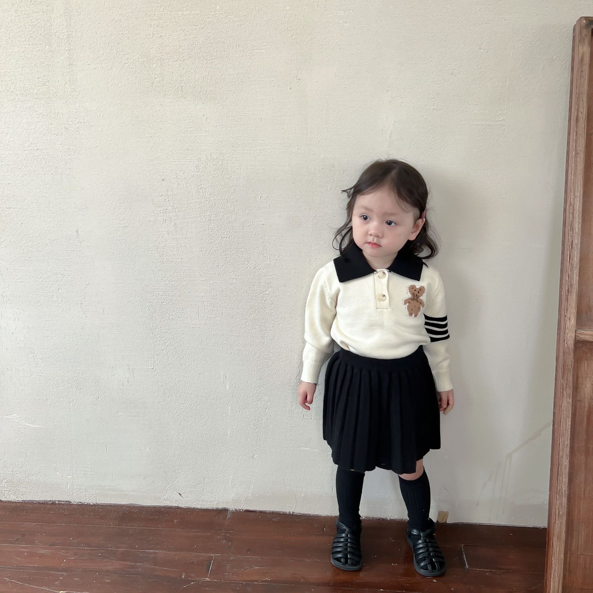女童套装毛衣韩国童装针织两件套宝宝秋装2022新款儿童服装批发详情11