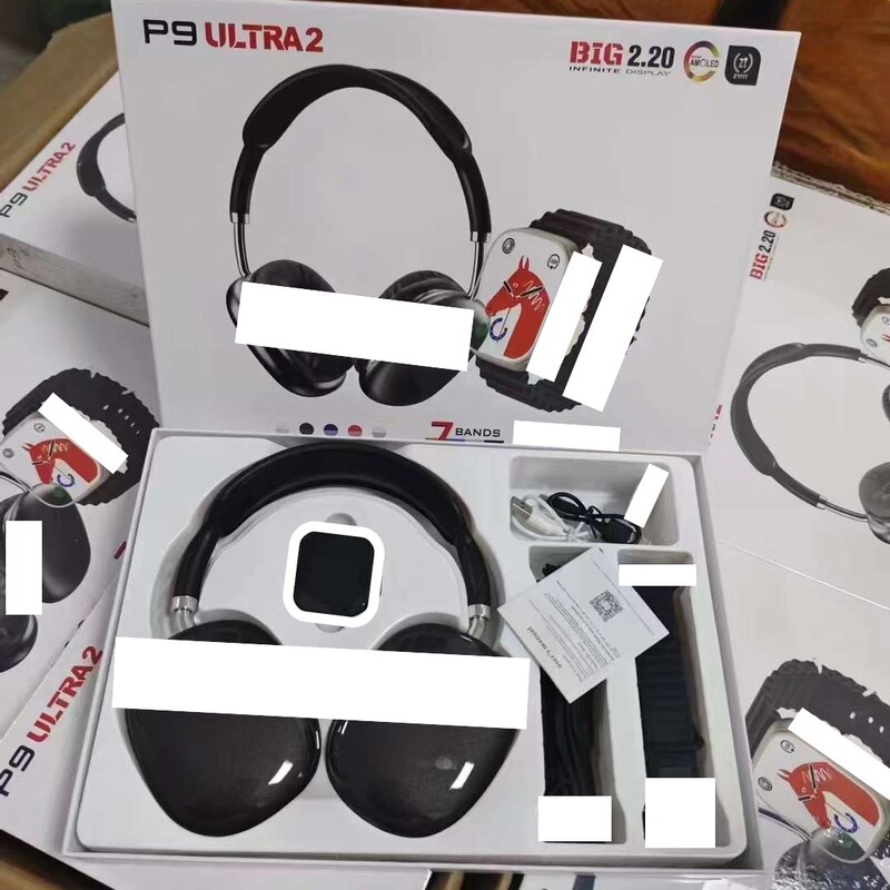 P9ultra2 Smart Watch Men's Multi-function Headset Two-in-One Women's Cross-border Factory Direct Sports Heart Rate