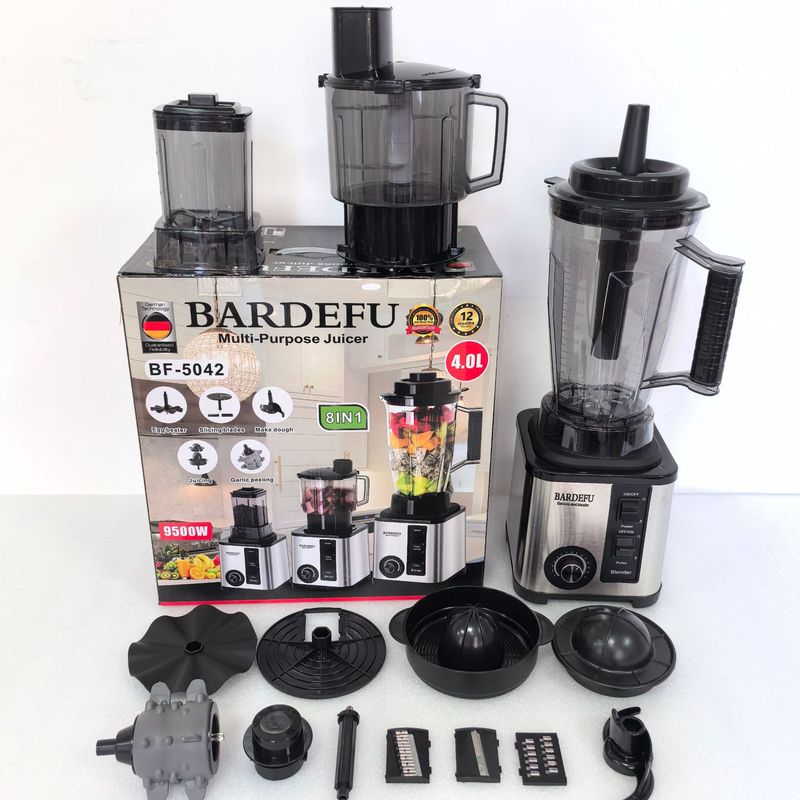 8in1blender纯铜4L跨境搅拌机商用不锈钢大功率绞肉碎冰榨汁机|undefined