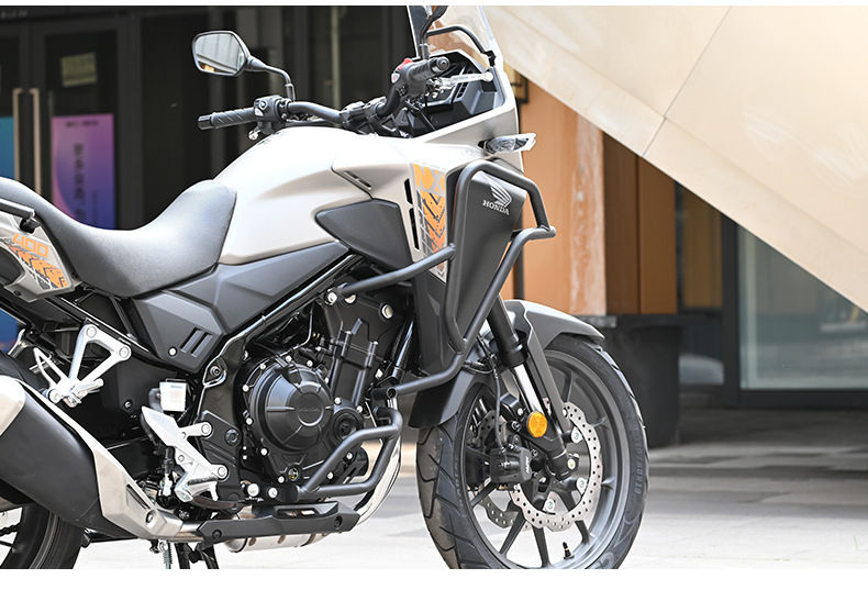 Suitable for Honda Nx400 Bumper Upper and Lower Guard Bars, Anti-Collision and Anti-Fall Front Guard Bars, Competition Guard Bars, Modification Accessories