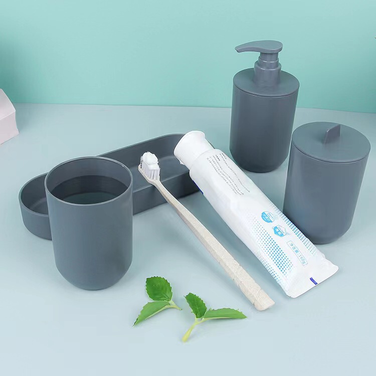 Bathroom toiletries suit bathroom products toilet gargle brushing teeth shampoo bath bottled plastic suit wholesale