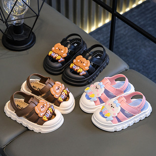 New Children's Slippers Summer Girls Boys Slide Soft Bottom Cartoon Baby Sandals