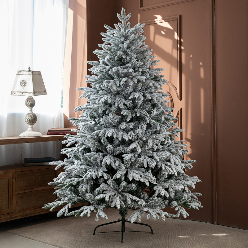Árbol de Navidad de lujo, tamaño grande de 1.8m/3m, árbol de Navidad denso con efecto de nieve, decoración para centros comerciales, pino artificial.