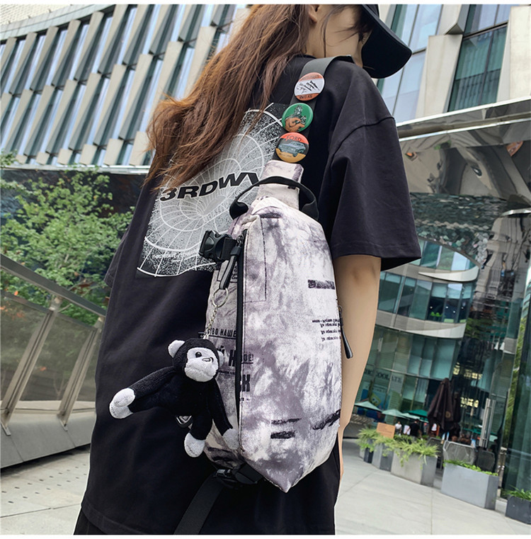 Messenger Bag New Casual Shoulder Bag Chest Bag Student Waist Bag display picture 6