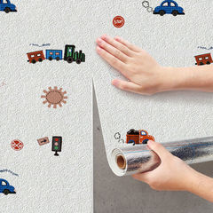 Wallpaper self-adhesive household diatom mud wall stickers waterproof, moisture-proof and anti-collision bedroom children's room soft bag cartoon environmentally friendly wallpaper