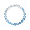 Organic crystal, sapphire round beads, bead bracelet, ice imitation, gradient