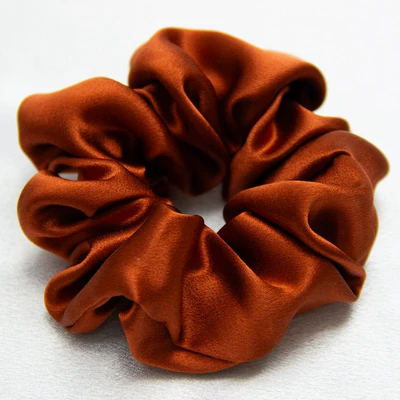 Saç üçün rezinlər | Rope Hair Care Traceless Sleep - bright-brown-4cm-100-mulberry-silk-30mm