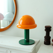 原创设计跨境新品玻璃蘑菇充电小夜灯ins韩国博主摆件装饰灯夜灯