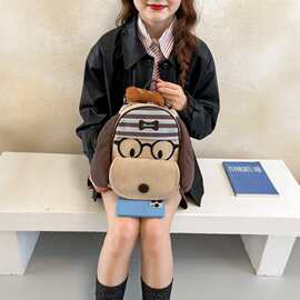2026新款可爱卡通小狗双肩包女大容量毛绒玩偶书包日系软妹学生背