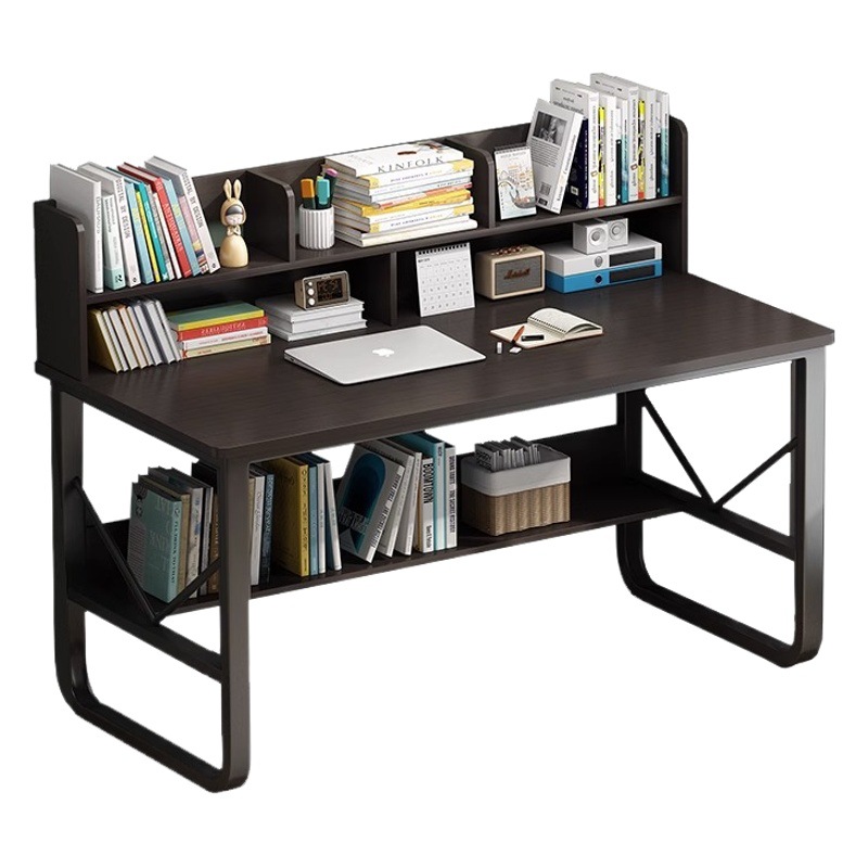 Escritorio estantería computadora integrada mesa de oficina chica dormitorio casa simple escuela primaria y secundaria estudiante escritura mesa de estudio y silla
