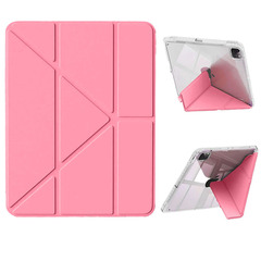 工厂直销ipadari11平板套高透亚克力变形笔槽翻盖休眠防摔保护套