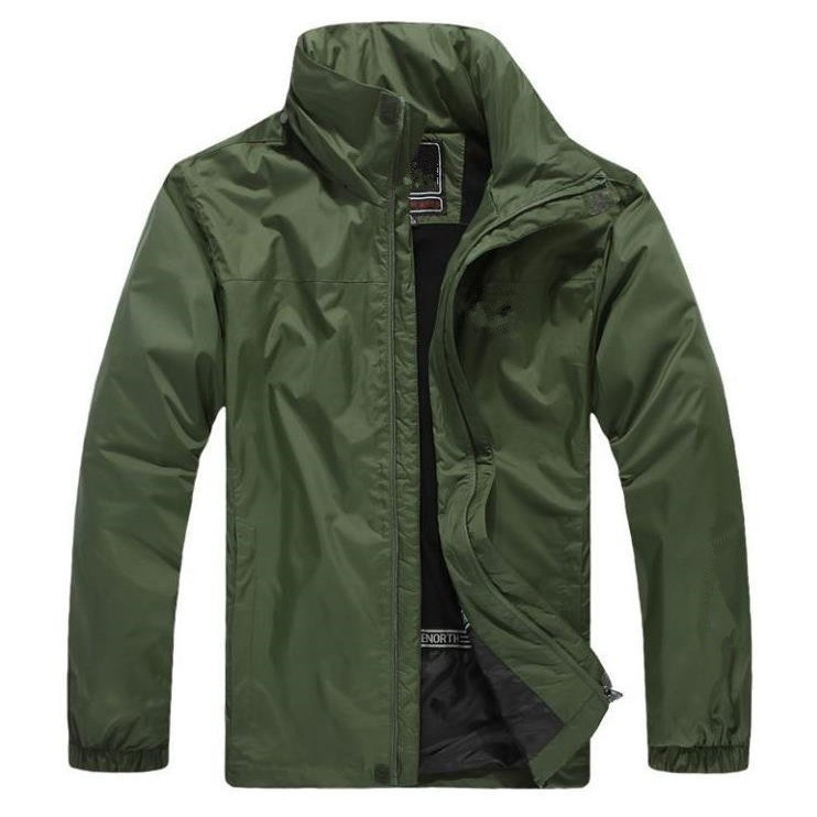 Spring and Autum Outdoor Sports and Leisure Jacket, Windproof, Waterproof and Wear-Resistant, Embroidered Logo, North Standard Windbreaker, Main Supply, Cross-Border E-Commerce