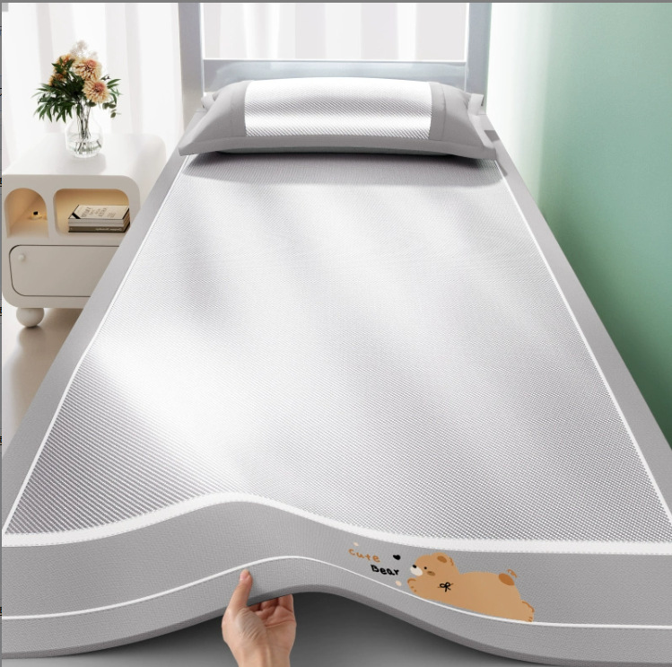 Nestera de seda de hielo, estera de seda de hielo, dormitorio de estudiantes especial de verano, individual de doble cara, clase materna e infantil 2025 nuevo